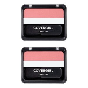 X2 COVERGIRL CHEEKERS BLUSH- 105 ROSE SILK- 0.12 OZ./3G - BRAND NEW